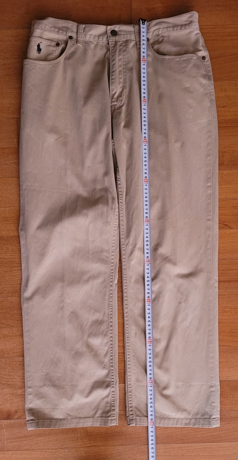 폴로 '어센틱 던가리' 가죽탭 치노팬츠 90's 상품이미지8