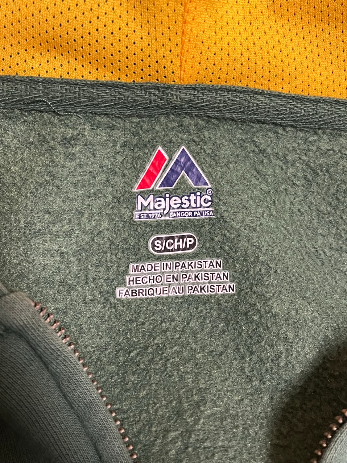 빈티지 마제스틱 그린 후드집업 상품이미지5