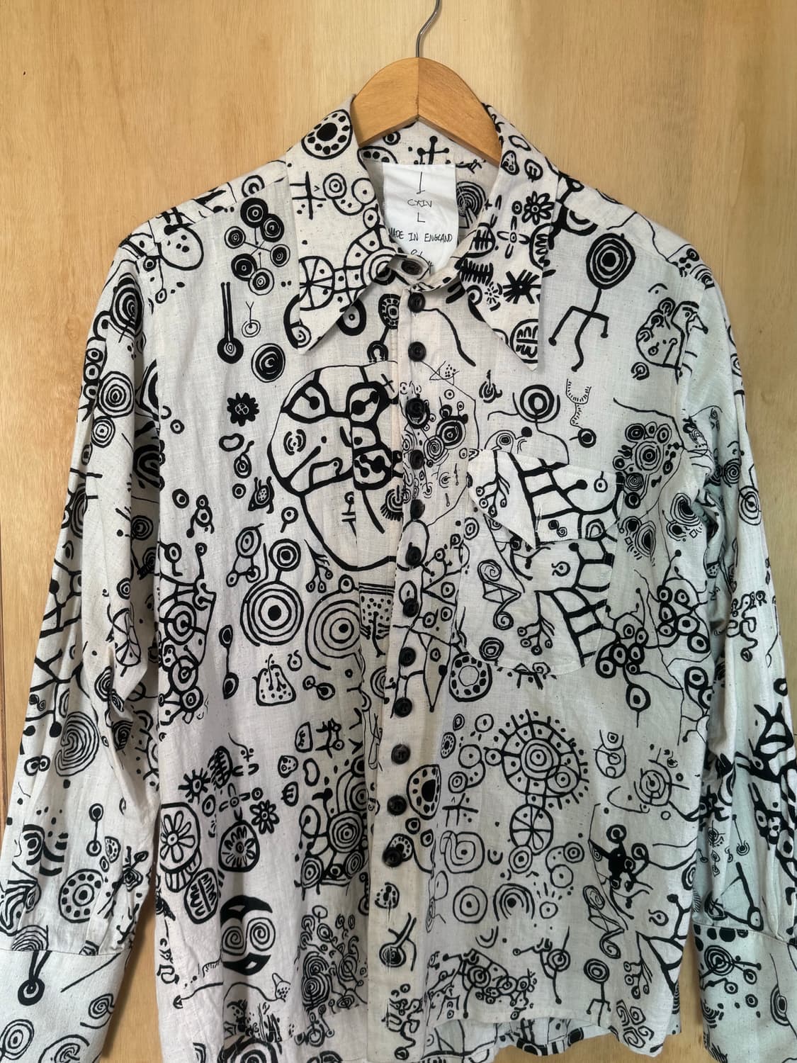 존 알렉산더 스켈톤 패턴 셔츠 L사이즈 상품이미지3