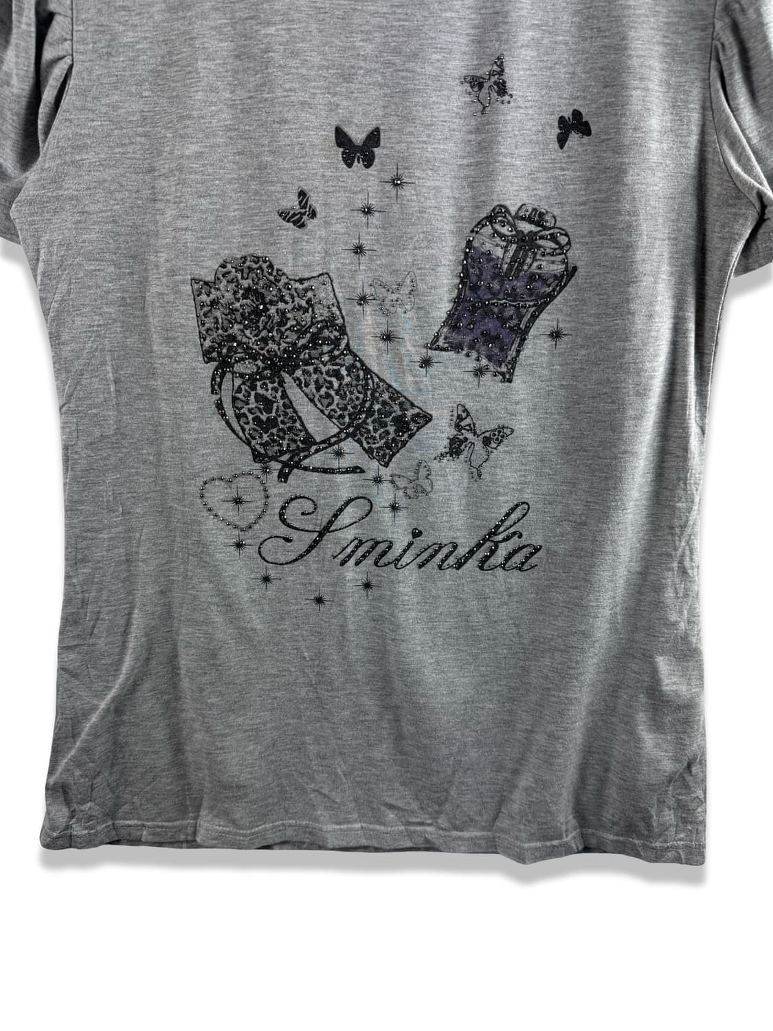 JPN 키치 프린팅 그레이 슬리브2382 상품이미지4