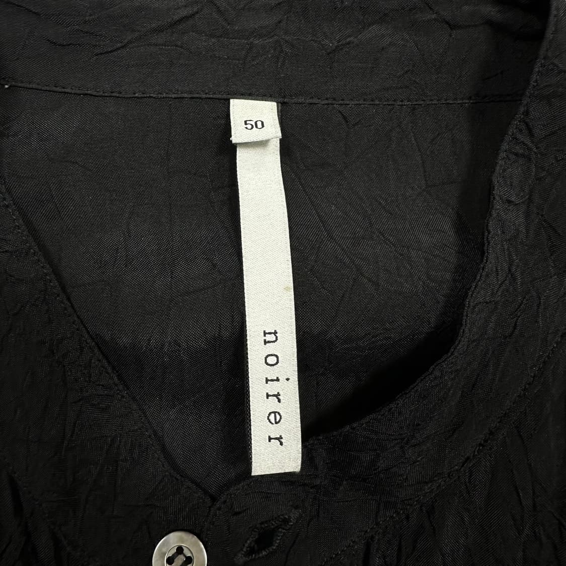 ✨ (바배) 노이어 크링클 멀티 포켓 하프 블랙 셔츠 상품이미지3