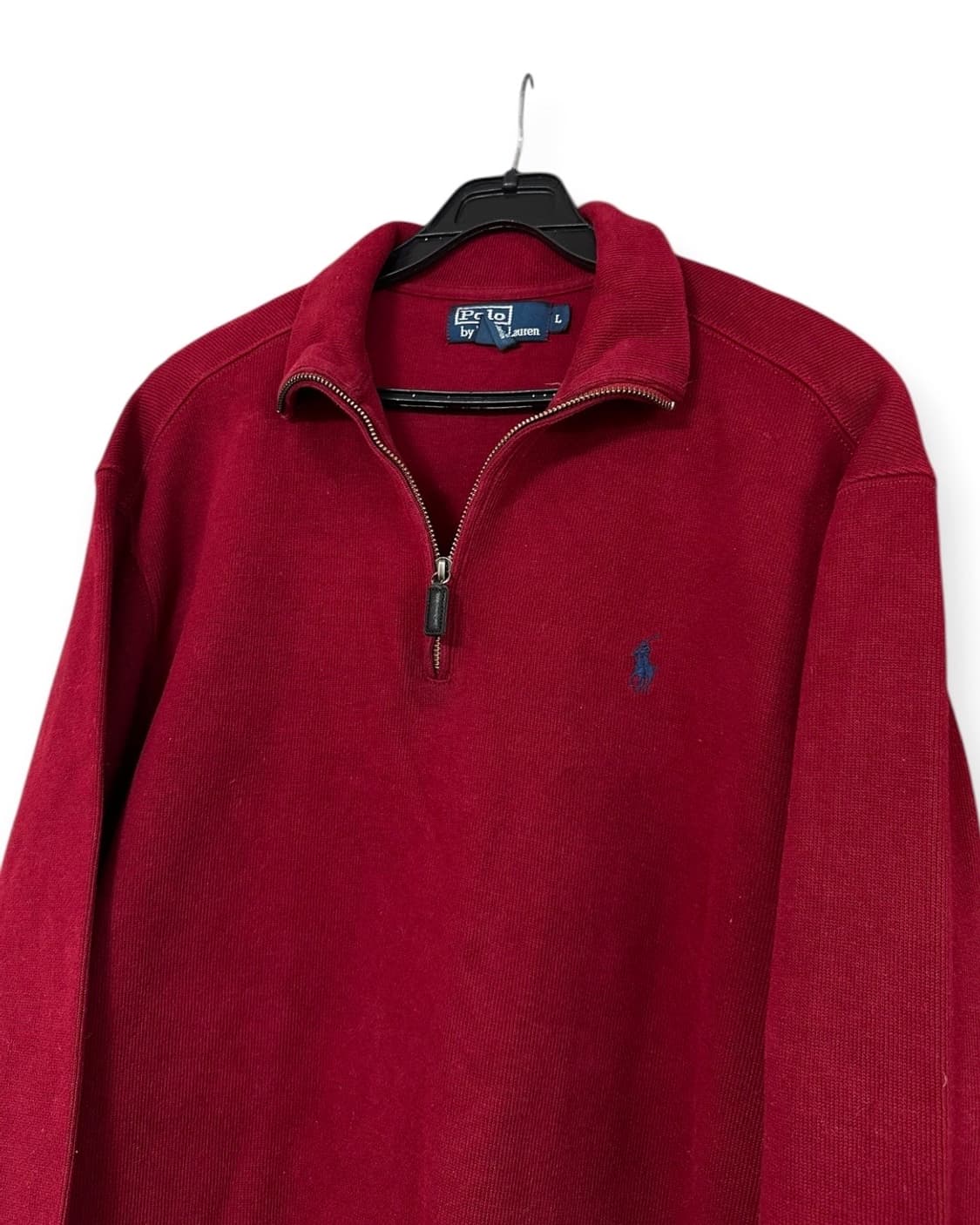 폴로 랄프로렌 하프집업 니트 버건디 상품이미지4