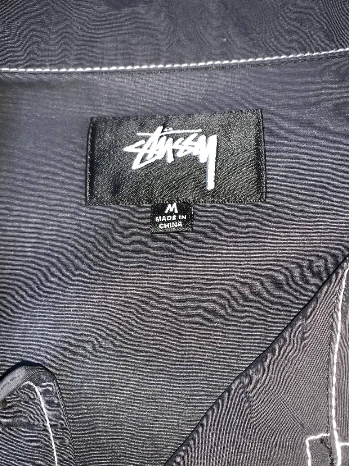 [M]스투시 셔츠형 자켓 블랙  상품이미지3