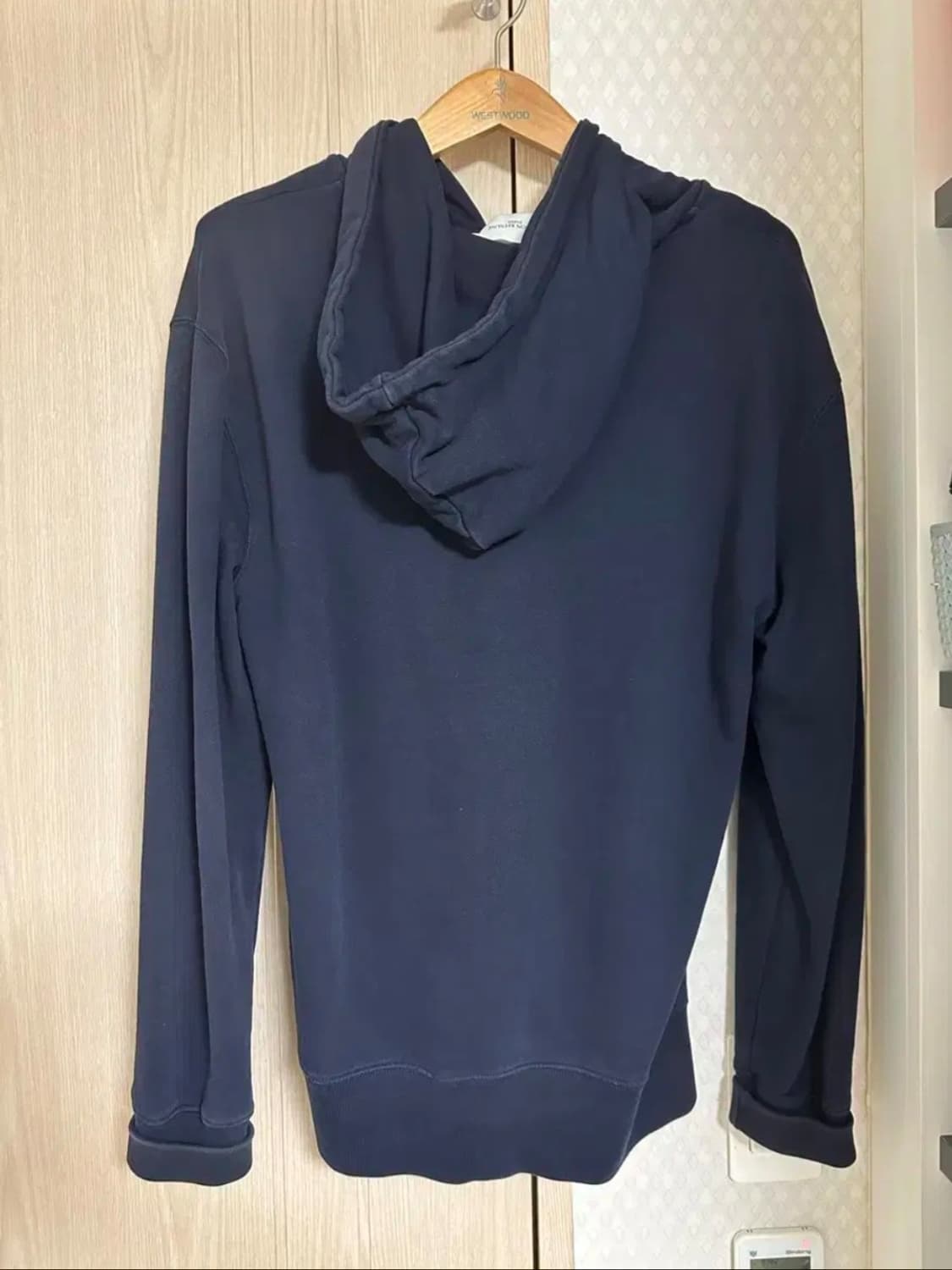 메종키츠네 폭스 패치 네이비 후드집업 상품이미지2