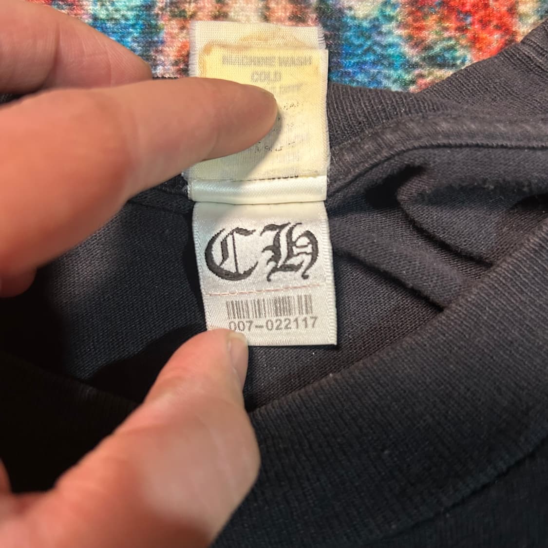 [XL] 00s 크롬하츠 CH크로스 패턴 롱슬리브(국문라벨)  상품이미지10