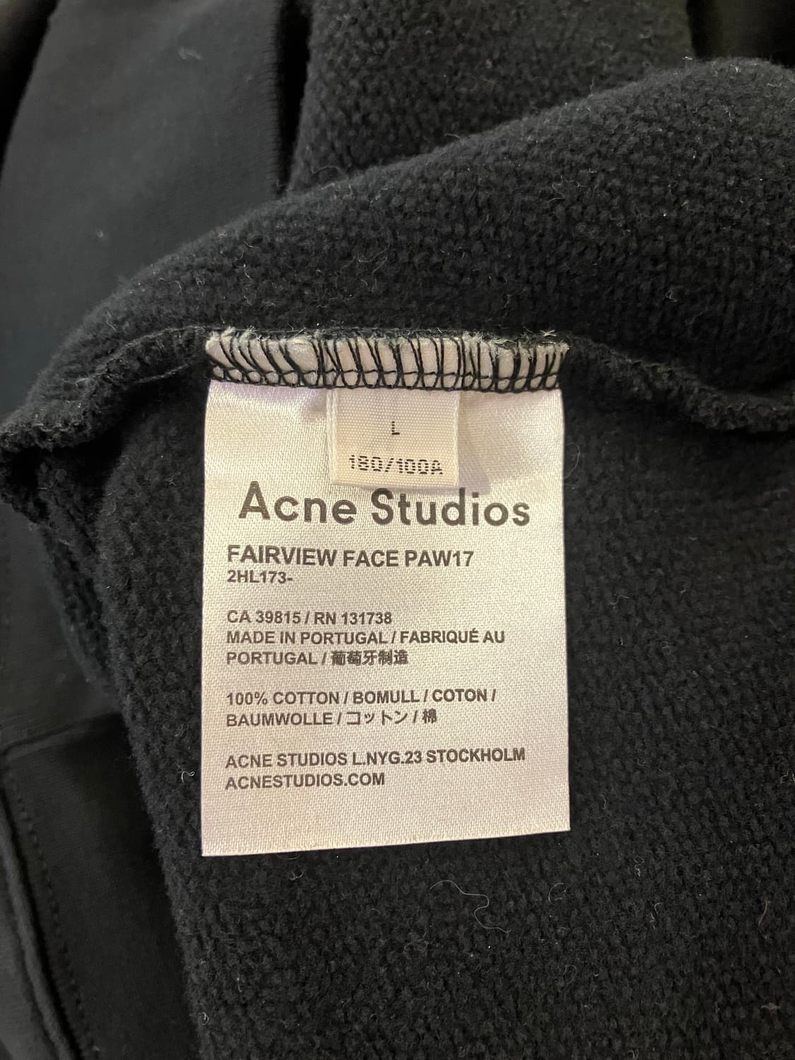 아크네스튜디오 맨투맨 L 상품이미지5