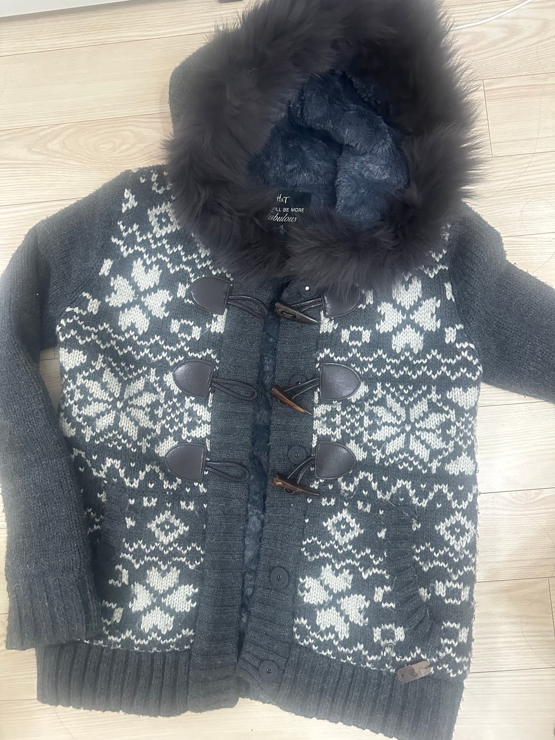 대장템))달천 로걀 울프죠 니트 코위찬 떡볶이 니트 상품이미지1