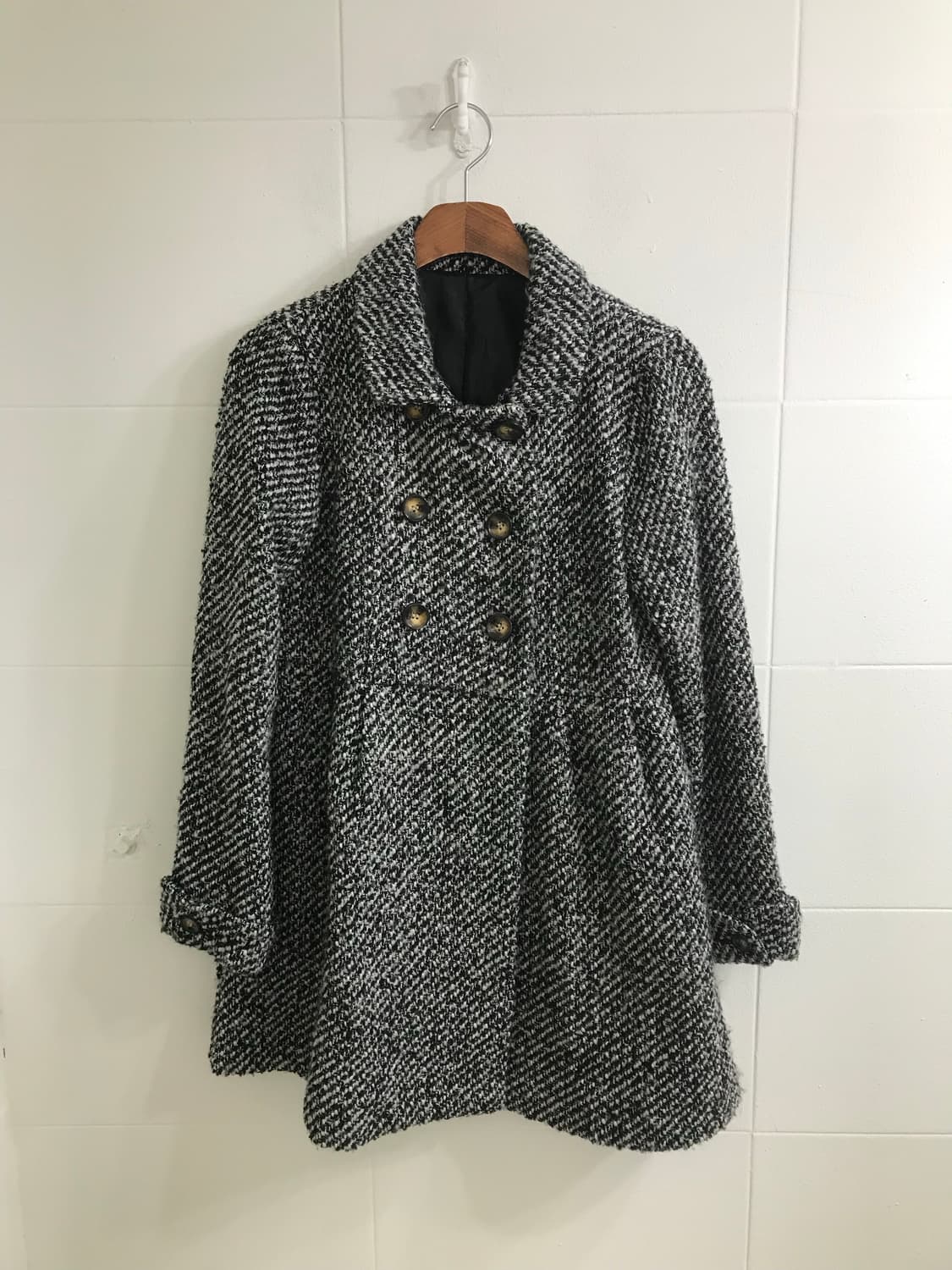 무채색 너드 니혼진 체크 모리걸 코디세트 상품이미지4