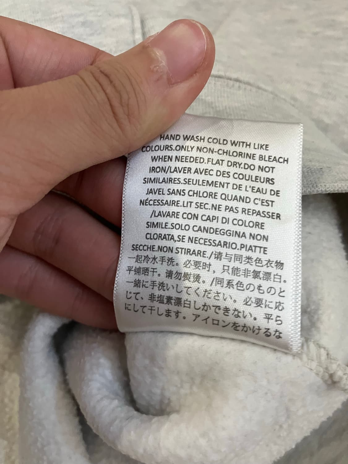 피어오브갓 에센셜 후드티 애쉬 그레이 헤더 상품이미지8