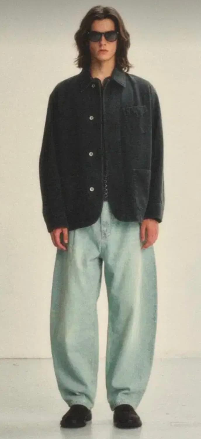 [XL] 아트이프액츠 가먼트 다이드 커버올 자켓 차콜 상품이미지1