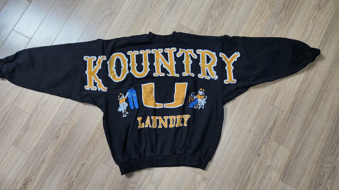 캐피탈 30 플리스 빅 스웨트셔츠 블랙 상품이미지2