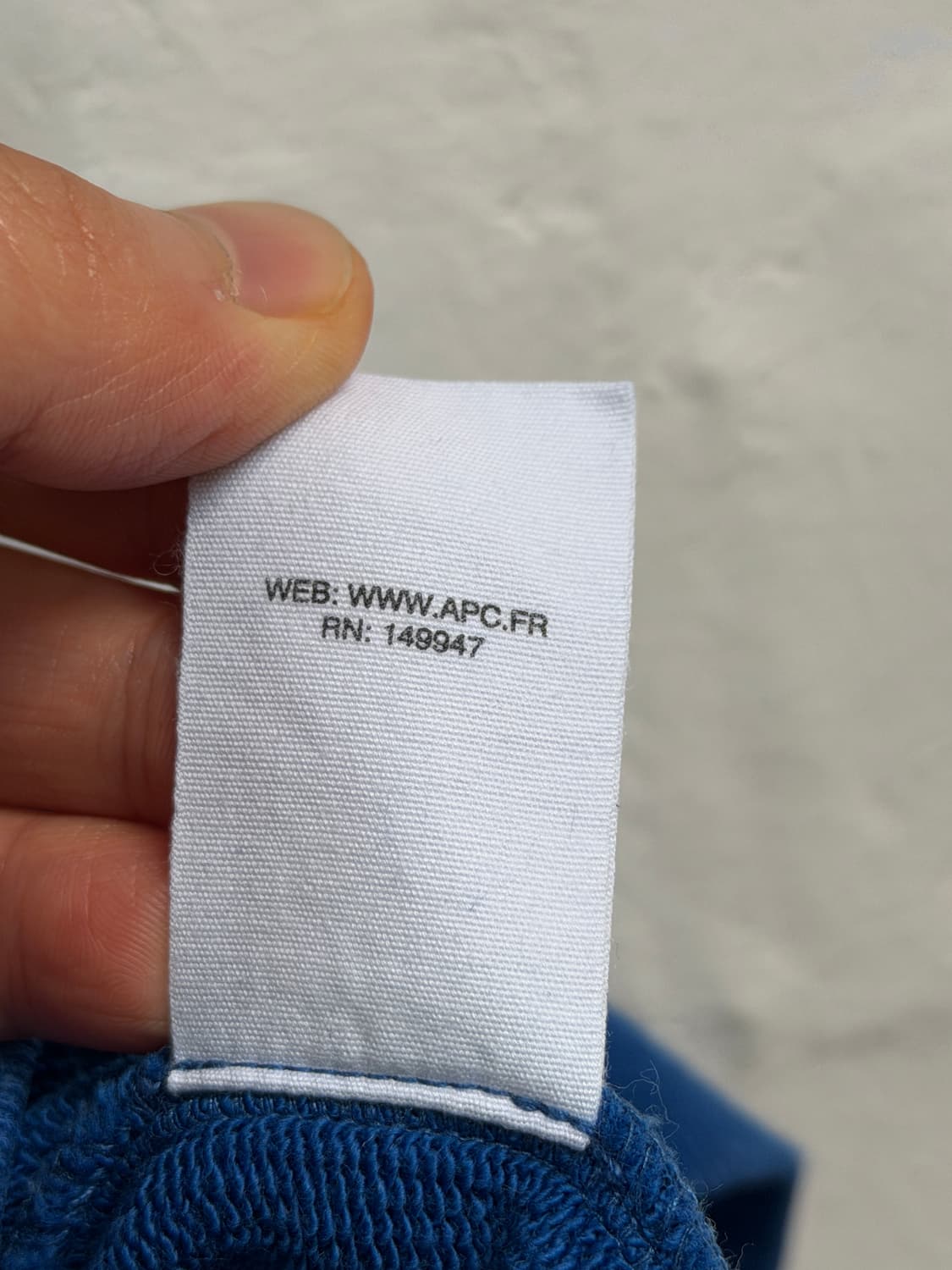 A.P.C. 아페쎄 모리스 후드티 블루 XS 상품이미지6