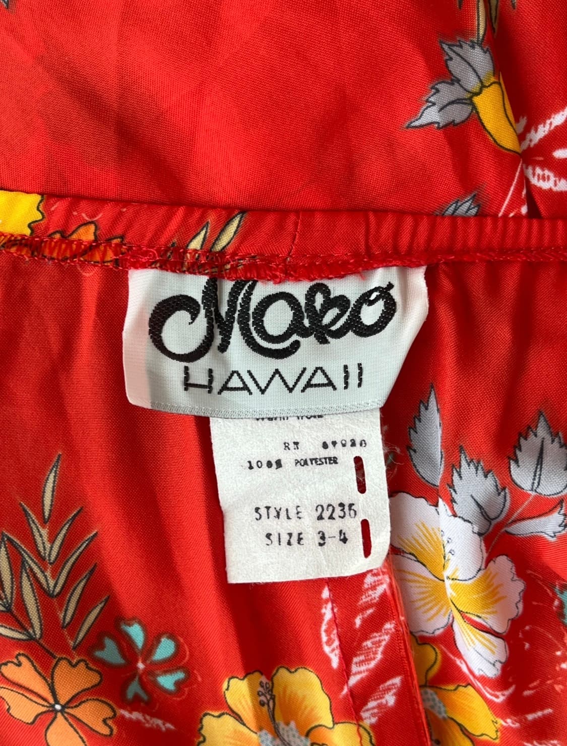 Mako Hawaii 트로피컬 플라워 맥시 원피스 상품이미지6