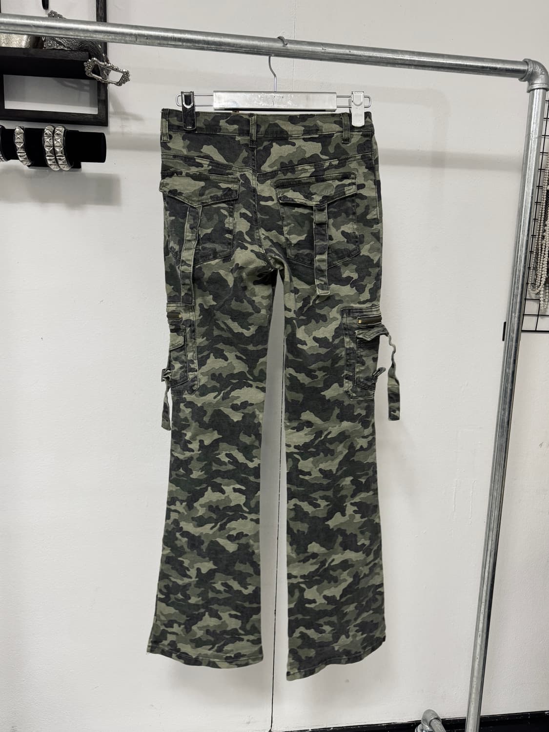 Camo pattern boots cut pants 상품이미지3