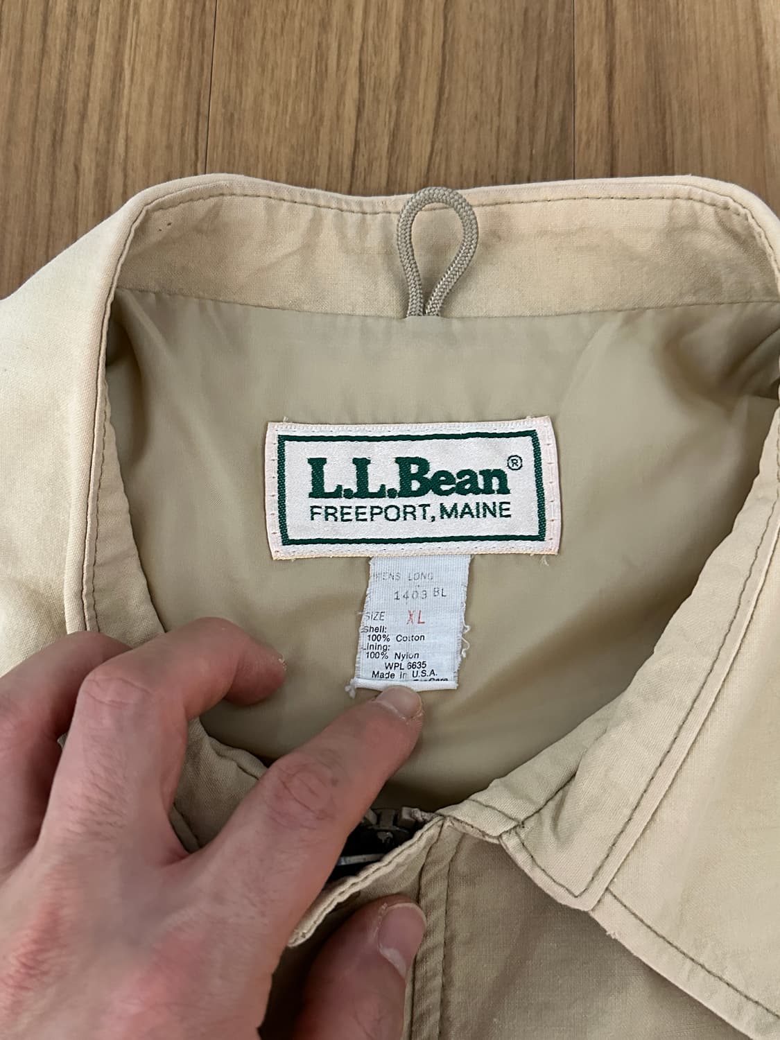 80s llbean A-2 코튼 플라이트 자켓 상품이미지3