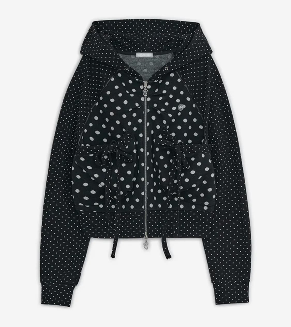 (품절상품) 허그유어스킨 빅 포켓 후드집업 블랙  상품이미지1