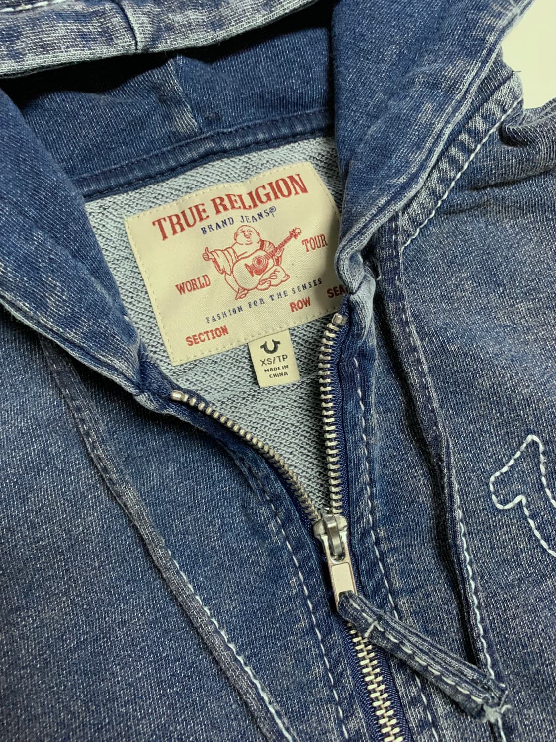 [새제품] 트루 릴리전 인디고 BIG T 후드집업 상품이미지3