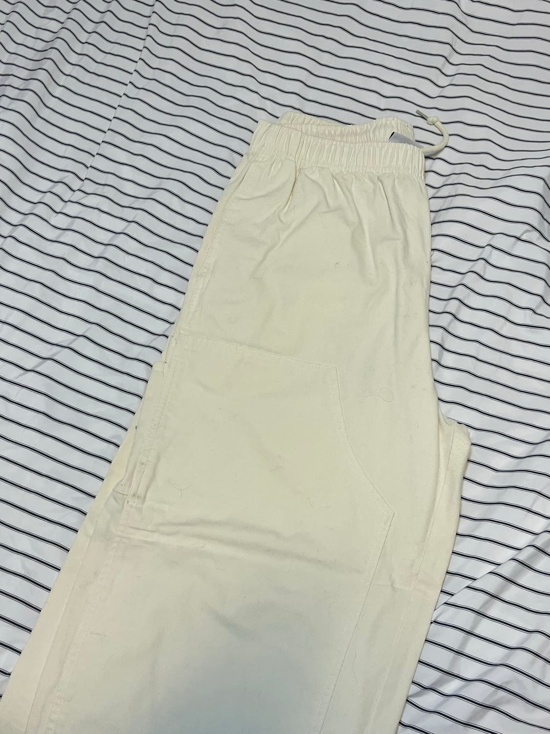 오베이 아이보리 바지 밴딩 M(33) 상품이미지2