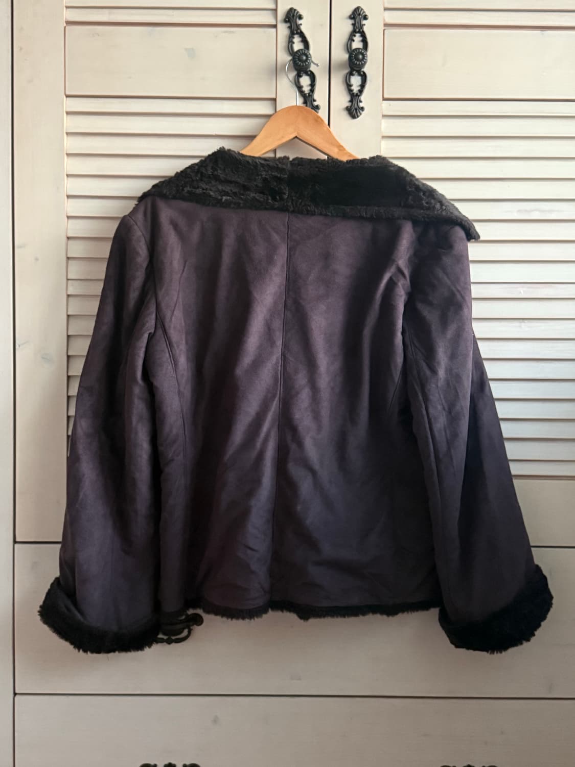 일본빈티지 초코 무스탕 블레이저 라떼갸루 파우닝133 샵오공이 와이즈걸 상품이미지2