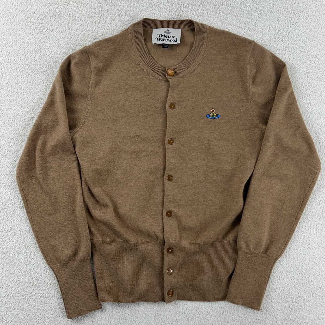 [정품] 비비안웨스트우드 임포트 울 가디건 베이지 상품이미지2