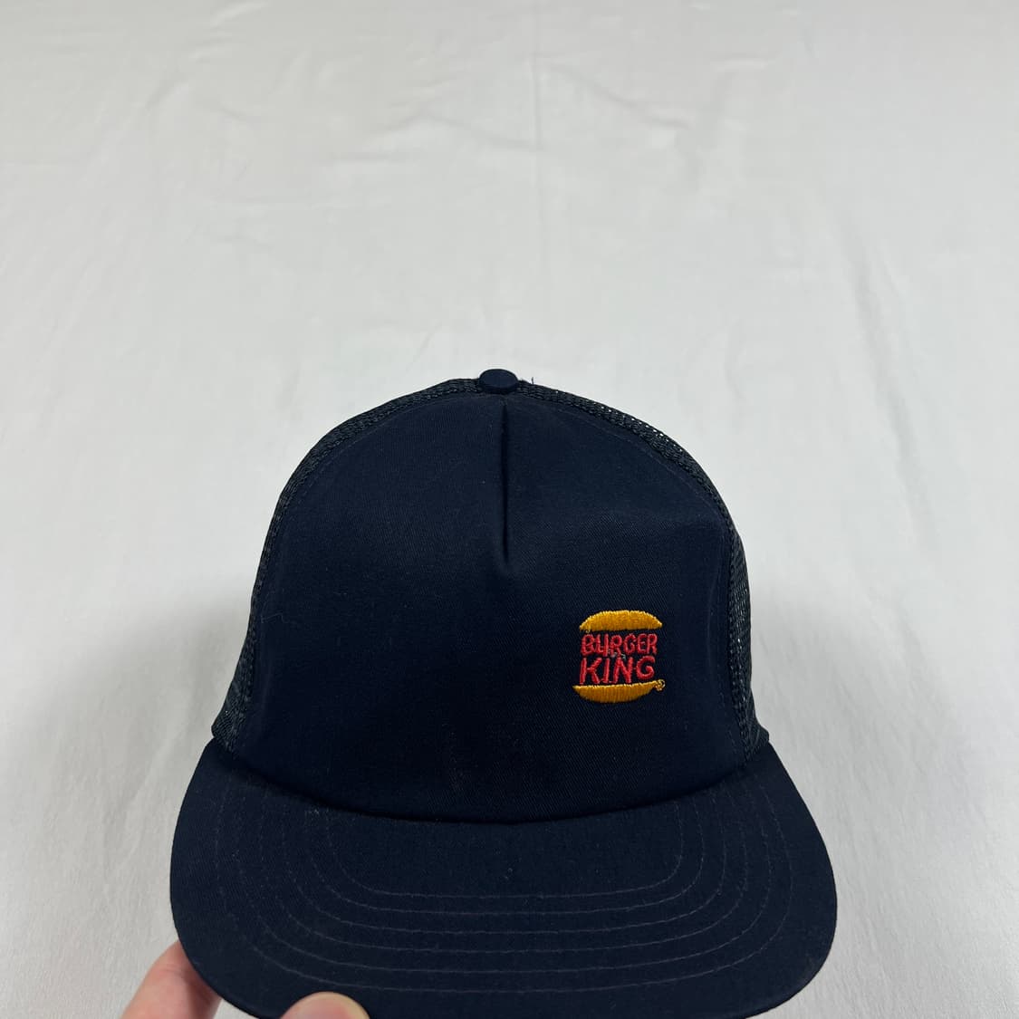 90‘s 버거킹 burger king 로고 메쉬 스냅 캡 모자 상품이미지3