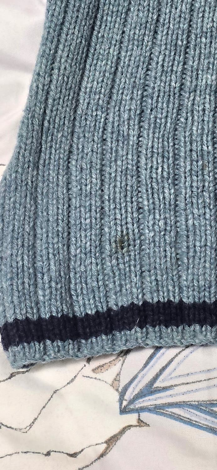 Lands End 패턴 하프집업 니트 S 상품이미지6