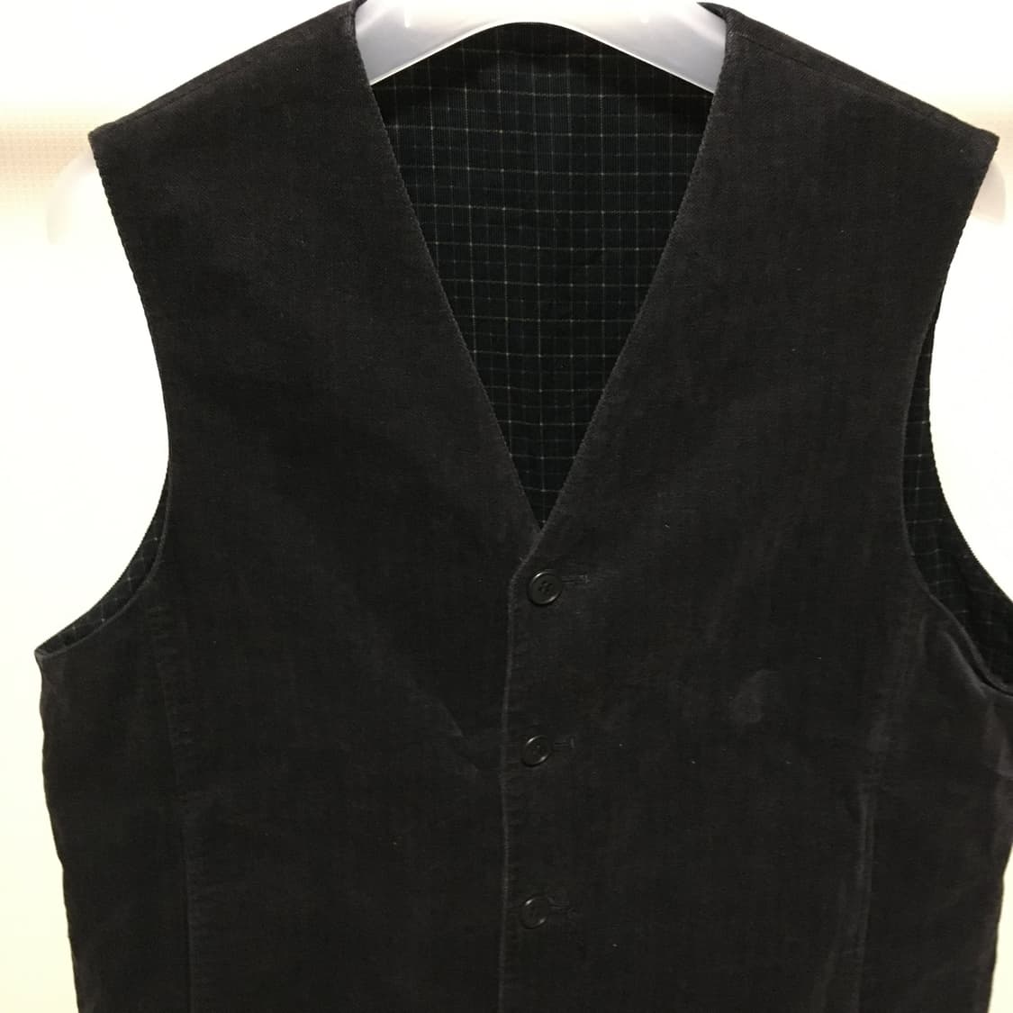 Herringbone Check Reversible Vest 상품이미지3