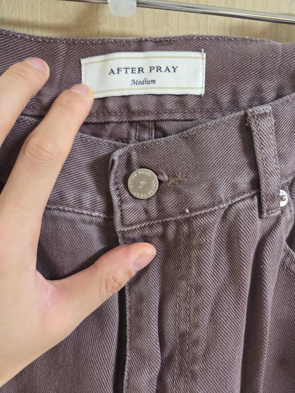 애프터프레이 와이드 슬래쉬 데님 그레이프 상품이미지5