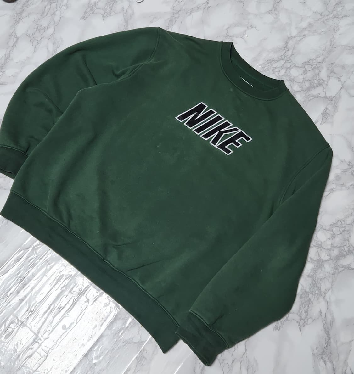 나이키 00s 빅로고 딥그린 올드스쿨 오버핏 맨투맨 상품이미지3