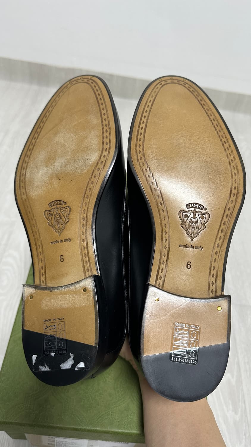 구찌 레이스업 스퀘어 홀스빗 남성 구두 6사이즈 정품 새상품 정가179만 상품이미지7