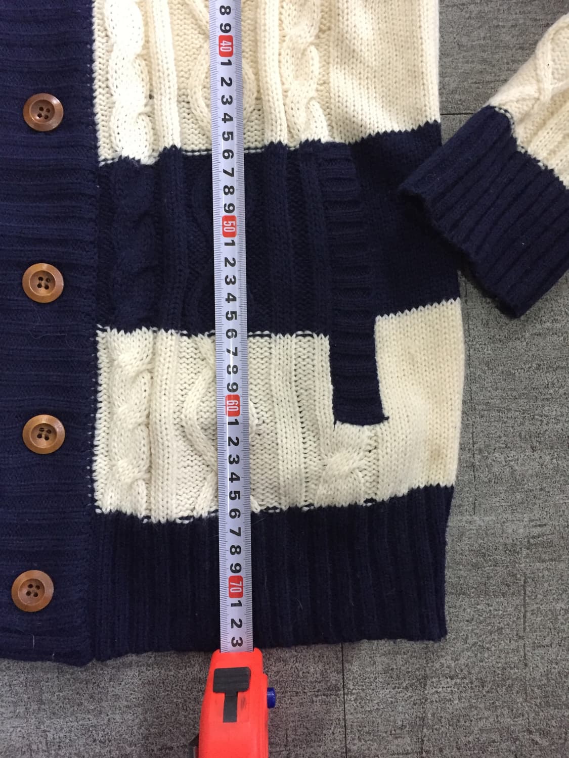 일본빈티지 Oualdicel 올드스쿨아메카지 너드남 숄카라 단가라가디건 상품이미지4