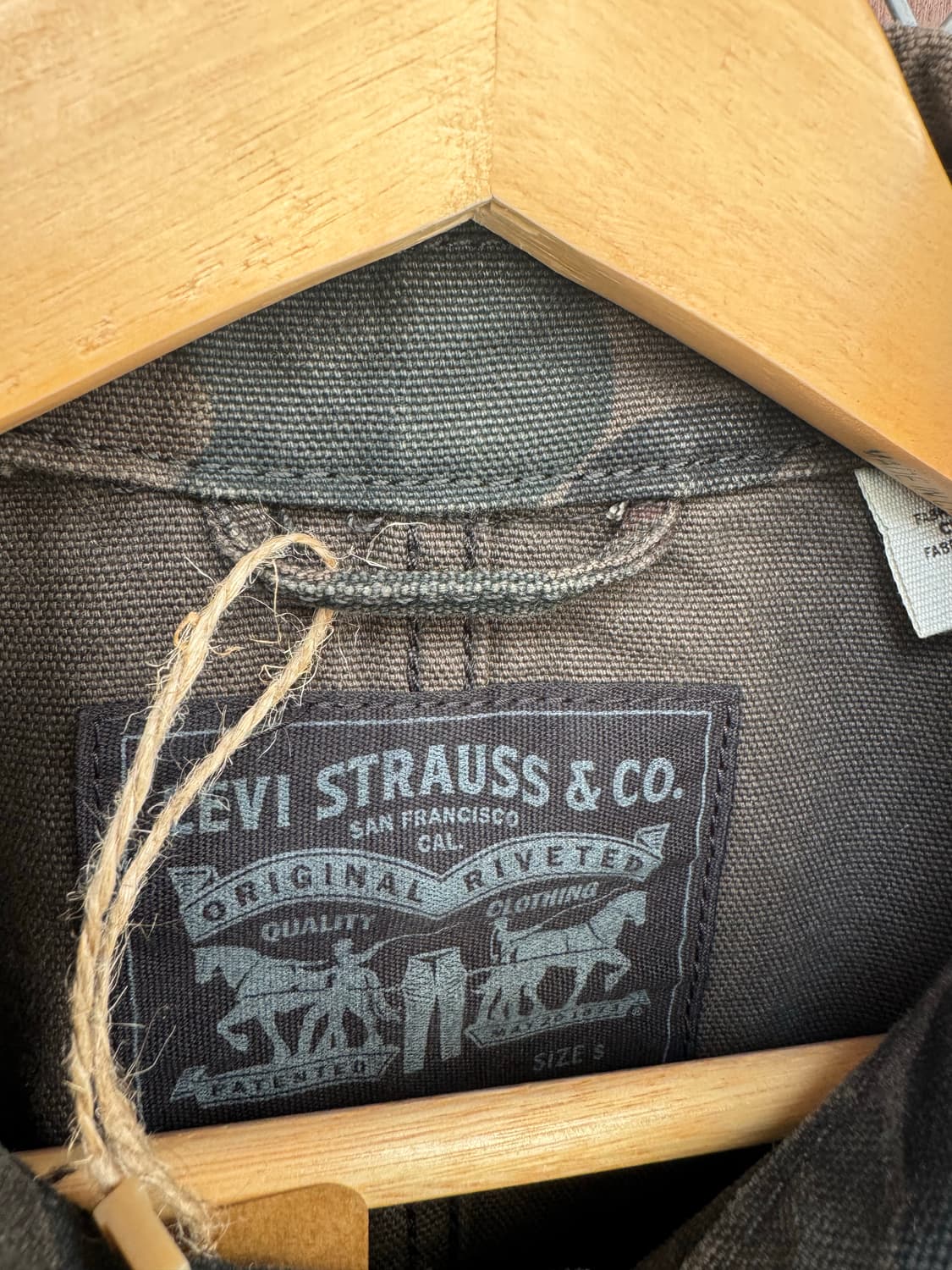 리바이스 카모 커버울 워크 자켓 S 상품이미지3