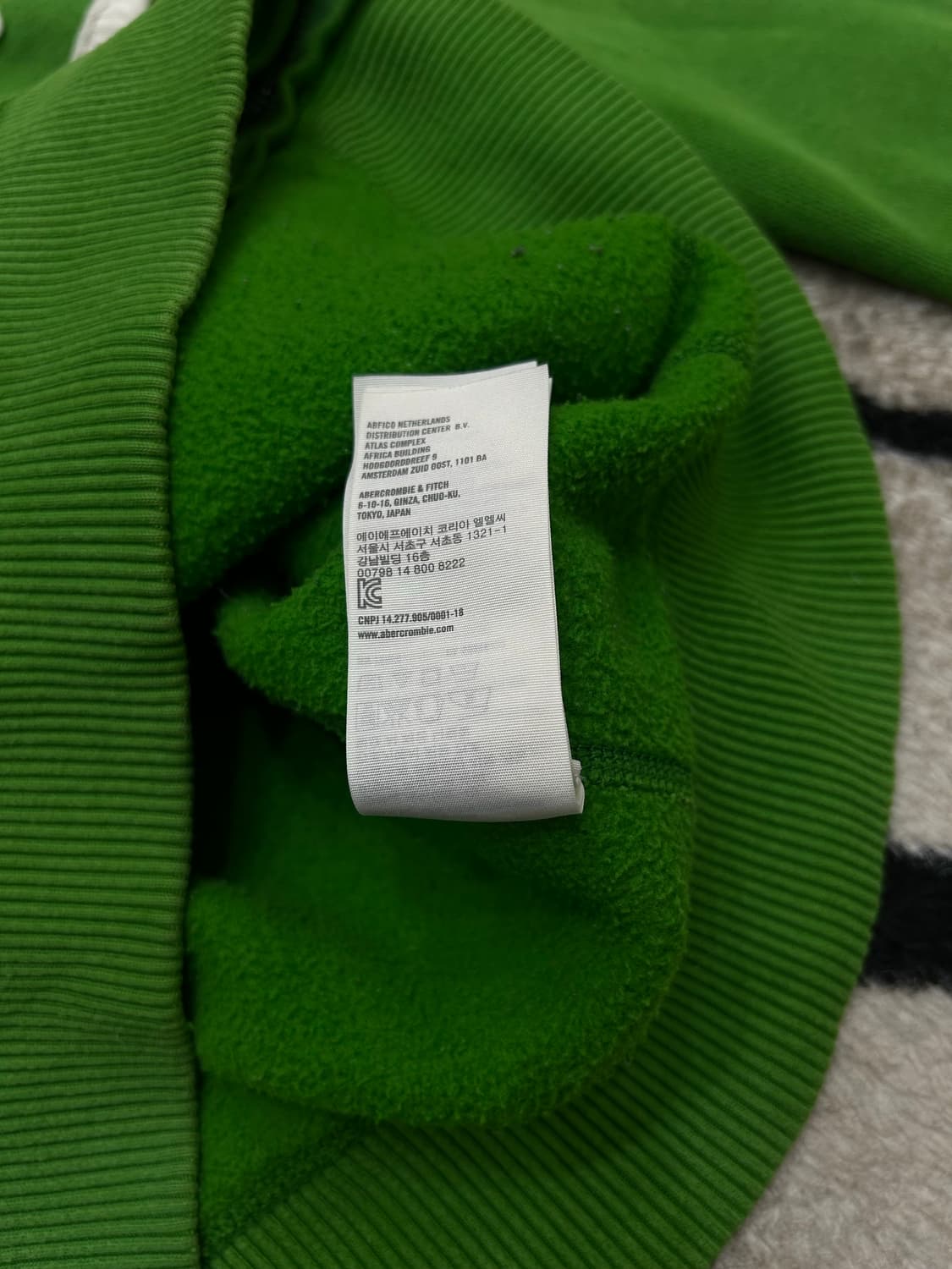 [S]아베크롬비 스펠아웃 후드집업/기모/그린 상품이미지6
