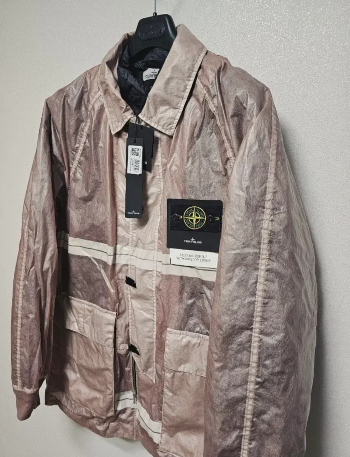 스톤아일랜드 마이크로펠트 립스탑 커버 82/22 에디션 자켓 상품이미지8