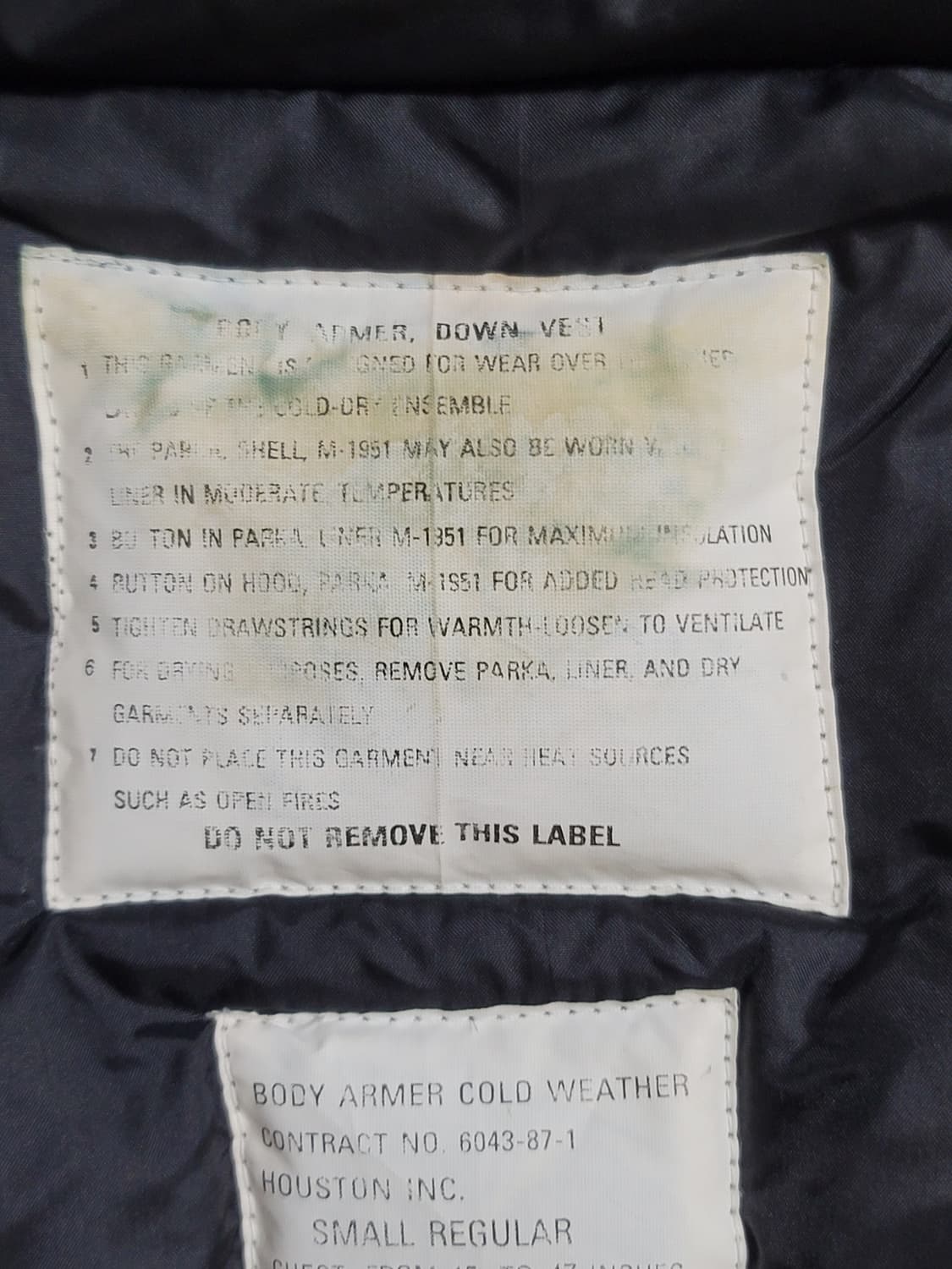 휴스턴 미군 방한용 바디 아머 베스트 상품이미지5