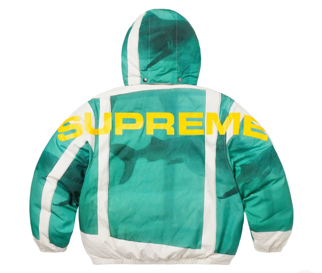 슈프림 X 데미안허스트 콜라보 다운푸퍼 새상품 상품이미지1