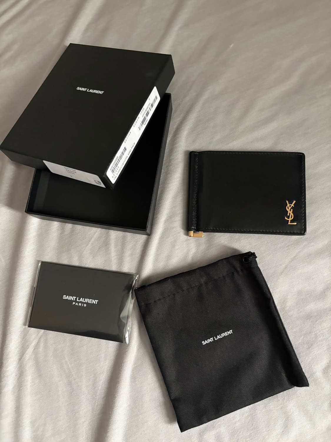 입생로랑 YSL 머니클립 블랙 금장 상품이미지1