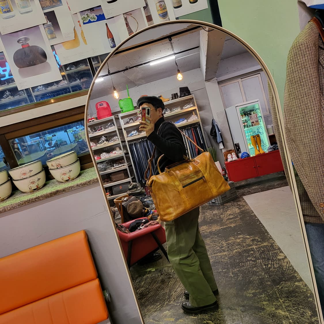 금강 올 레더 보스턴백 상품이미지10