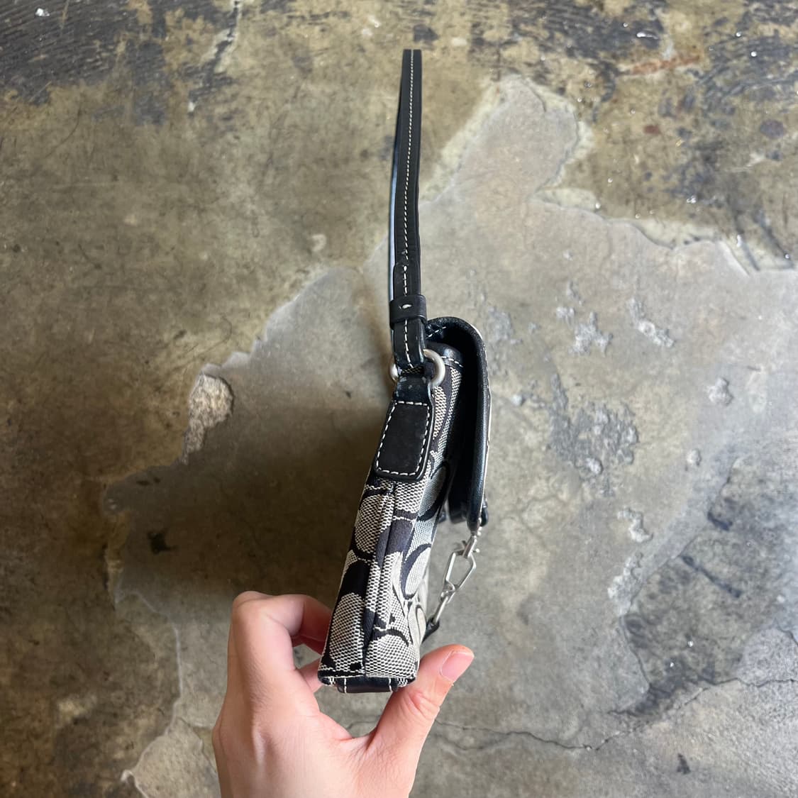 00s 코치 자카드 미니 백 상품이미지7