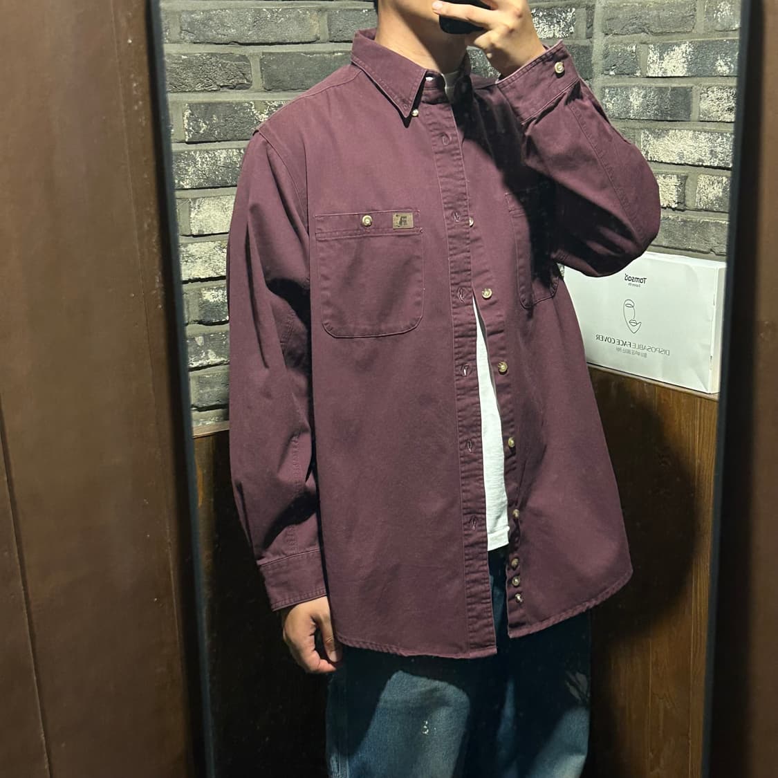 XL) Wrangler 랭글러 투포켓 워크웨어 셔츠 상품이미지9