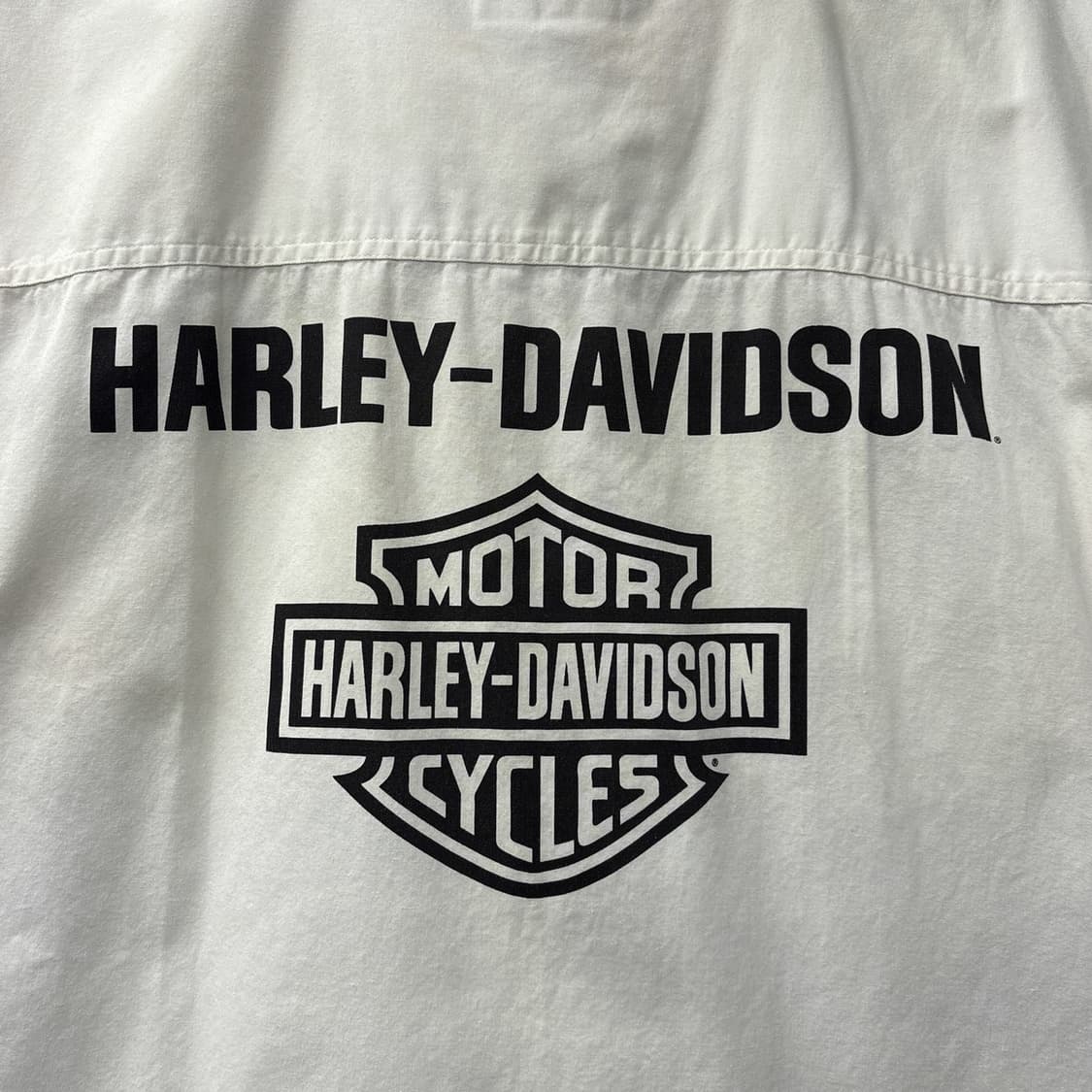 00s 할리데이비슨 베이직 바앤쉴드 프린팅 코튼 워크셔츠 N1290 상품이미지5