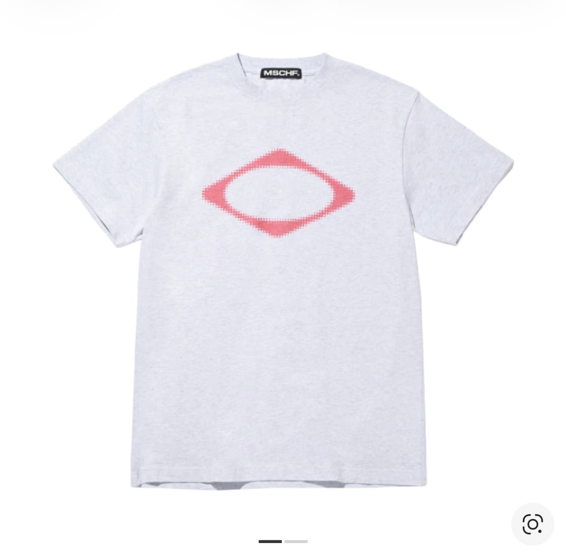 미스치프 롬버스 블러 티셔츠 베이직 멜란지 그레이 상품이미지1