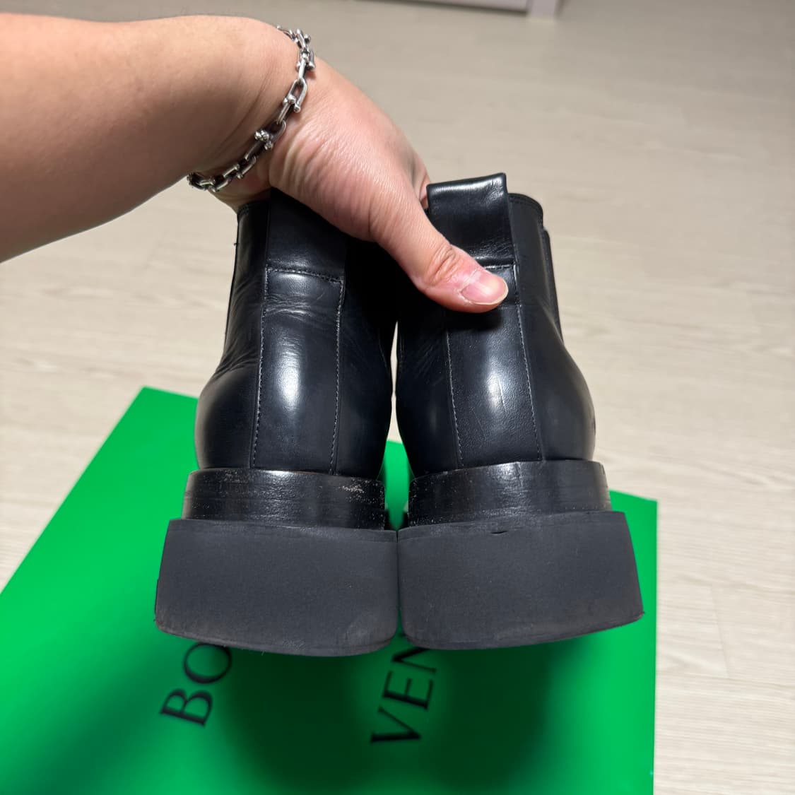 [40.5] 보테가베네타 러그부츠 블랙 상품이미지4