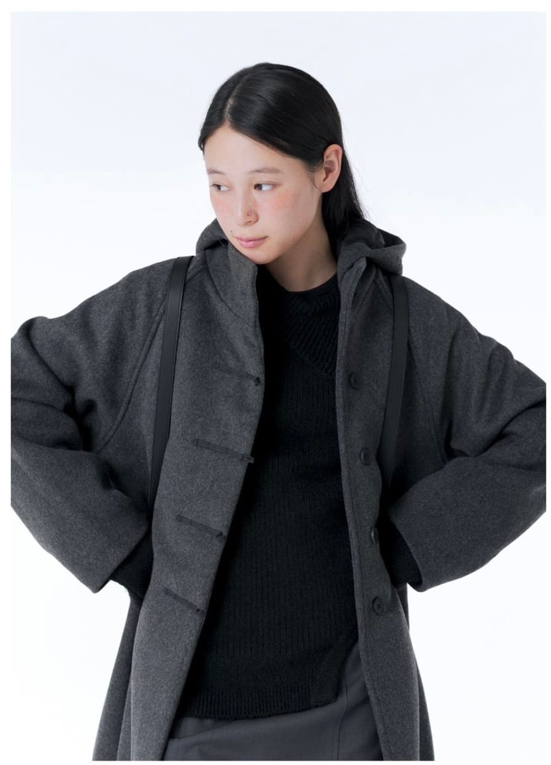 미세키서울 롱 코트 Hoodie long duffle Coat 상품이미지1