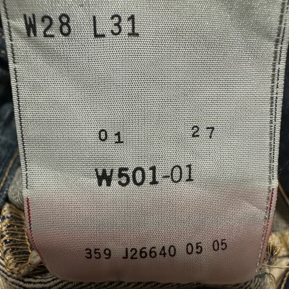 LEVI'S 501 00's vintage denim jeans 상품이미지5