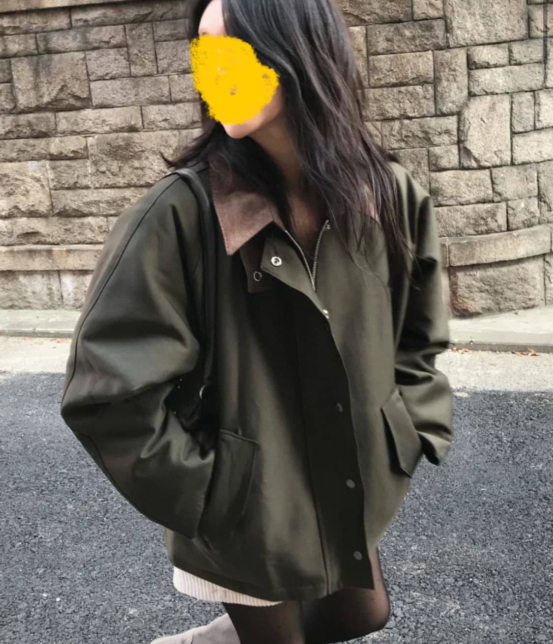 [이체가능•네고] 더니브 퀼티드 자켓 하이넥 야상 워크자켓 상품이미지3