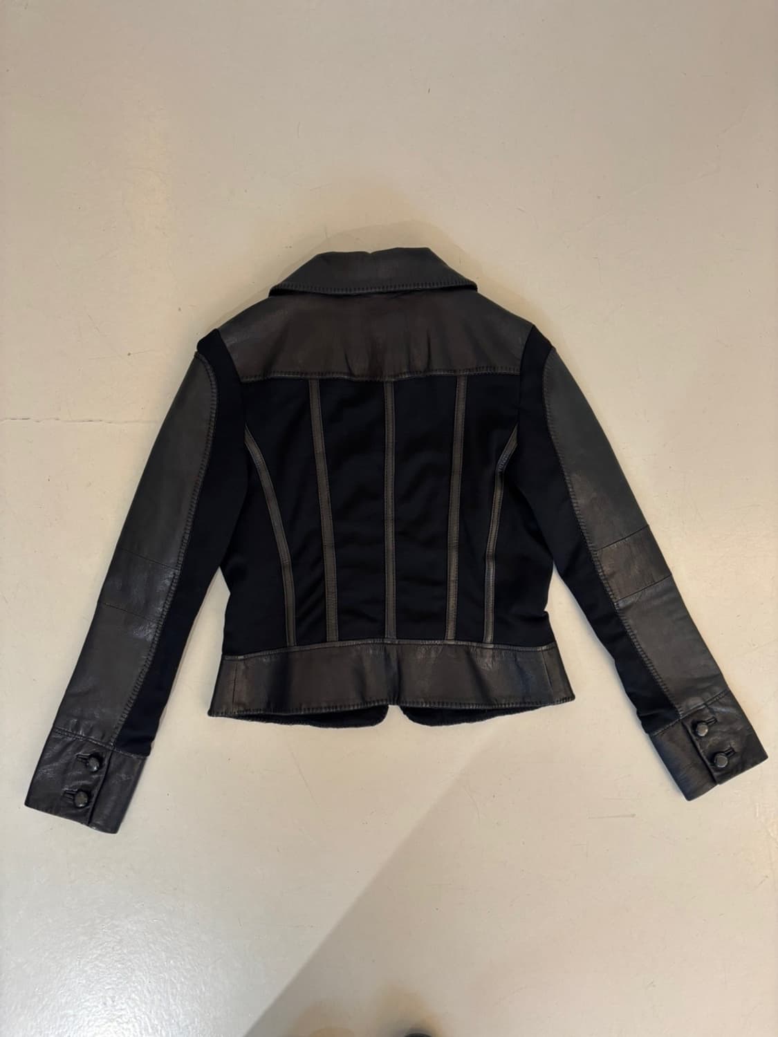 Vintage Leather Panel Jacket 상품이미지7