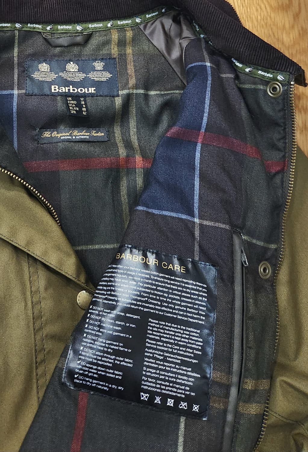 (새상품)바버 뷰포트 왁스자켓 남녀공용 상품이미지6