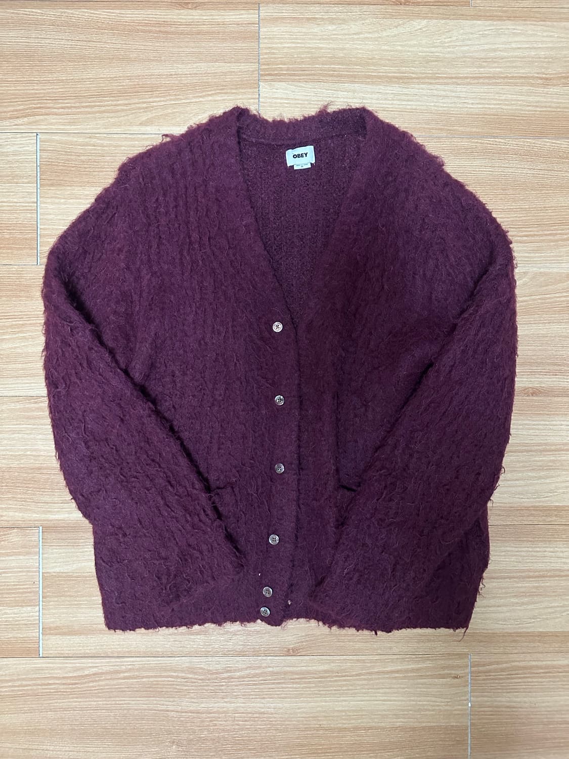 오베이 모헤어 가디건 상품이미지1