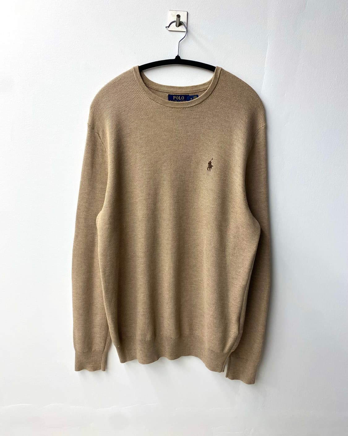 [M] Polo 폴로 랄프로렌 베이지 피마코튼 롱 슬리브 상품이미지1
